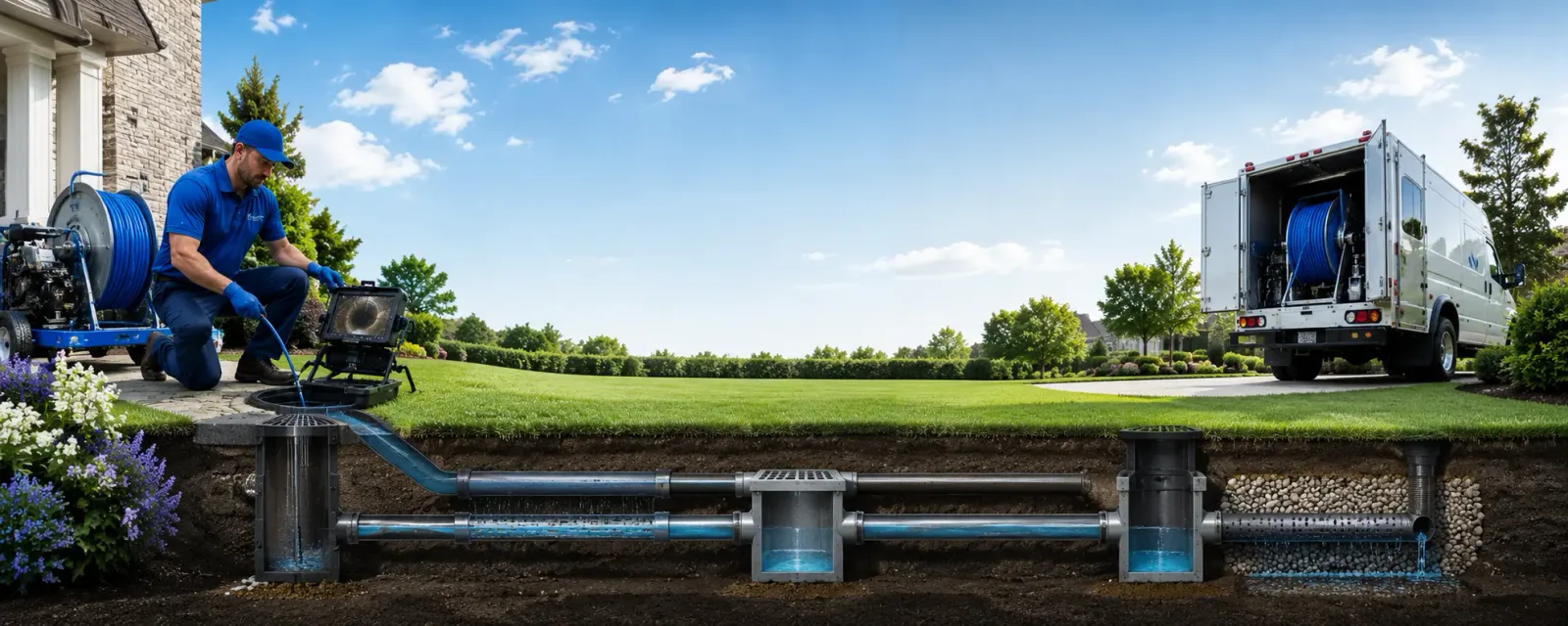 Outdoor drain cleaning information for Laurel Hill, NC